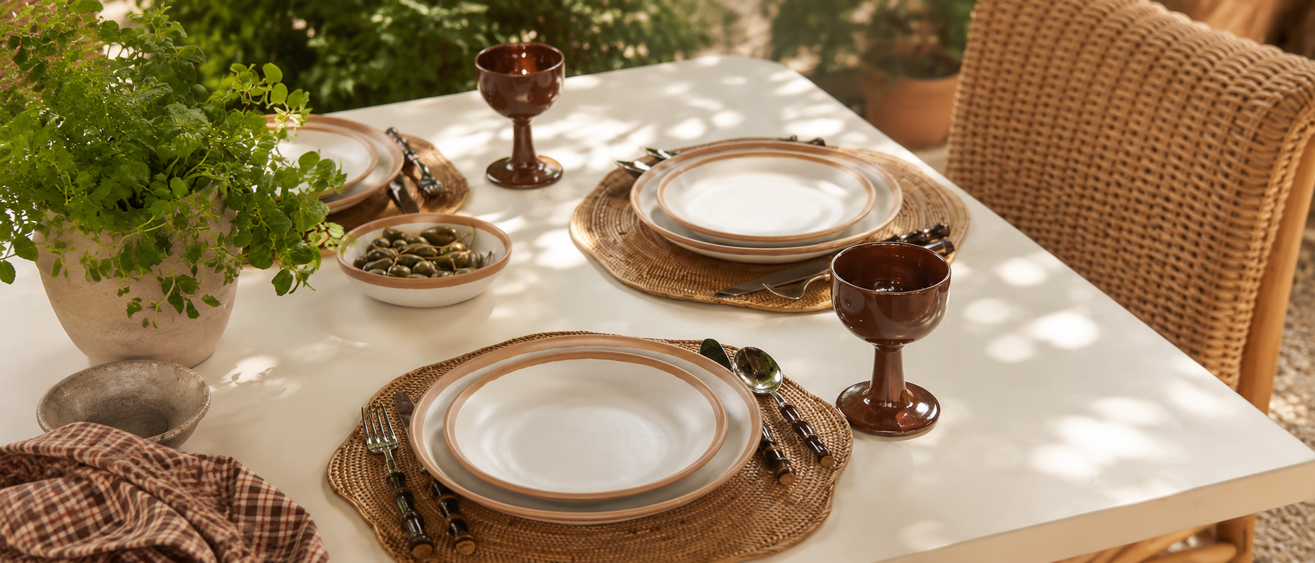 A welcoming table prepared for everyday gatherings